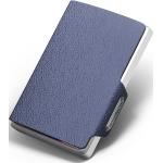 Pánské Kožené peněženky v modré barvě v moderním stylu z kůže s blokováním RFID 