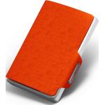 Dámské Kožené peněženky v oranžové barvě v moderním stylu z kůže s blokováním RFID 