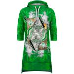 Dámské Šaty s potiskem Mr. Gugu & Miss Go v zelené barvě ve velikosti L asymetrické ve slevě 