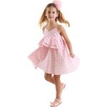Dětské šaty Dívčí v růžové barvě s puntíkovaným vzorem z popelínu ve velikosti 4 ve slevě z obchodu BezvaSport.cz 