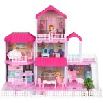 Domečky pro panenky v růžové barvě pro věk 3 - 5 let 