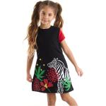 Dětské šaty Dívčí v černé barvě se zebřím vzorem z bavlny ve velikosti 4 ve slevě z obchodu BezvaSport.cz 