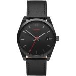 Pánské Náramkové hodinky MVMT v černé barvě v minimalistickém stylu datum vyrobené ve Švýcarsku 