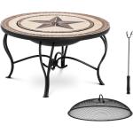Zahradní stoly v černé barvě ze dřeva 