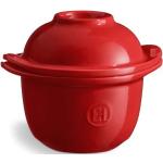 Nádobí Emile Henry v červené barvě v elegantním stylu z keramiky vhodné do myčky nadobí 