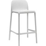 Barové židle Nardi v bílé barvě z plastu stohovatelné 