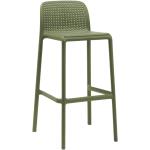 Barové židle Nardi v zelené barvě z plastu stohovatelné 