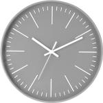 Nástěnné hodiny v šedé barvě z plastu 
