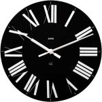 Nástěnné hodiny Alessi v černé barvě v elegantním stylu z plastu 