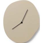 Nástěnné hodiny Ferm Living v béžové barvě v minimalistickém stylu z MDF udržitelná móda 