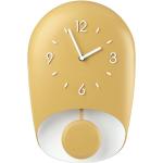 Nástěnné hodiny Guzzini v žluté barvě v elegantním stylu 