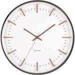 Nástěnné hodiny Karlsson v bílé barvě v elegantním stylu ze železa 