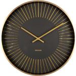 Nástěnné hodiny Karlsson v černé barvě v elegantním stylu ve slevě 