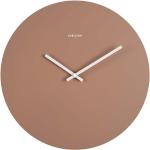 Nástěnné hodiny Karlsson v hnědé barvě v elegantním stylu ze dřeva 