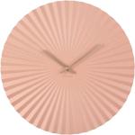 Nástěnné hodiny Karlsson v růžové barvě v elegantním stylu z ocele 