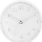 Nástěnné hodiny v bílé barvě z plastu 