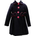 Dětské kabáty v černé barvě v elegantním stylu 