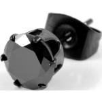 Pánské Náušnice z chirurgické oceli Lucléon v černé barvě v moderním stylu 