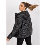 Dámské Kožené kabáty FashionHunters v šedé barvě udržitelná móda 