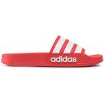 Pánské Nazouváky adidas Adilette v červené barvě ve velikosti 47 na léto 