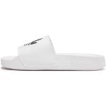 Pánské Kožené pantofle adidas Adilette v bílé barvě sportovní z polyuretanu ve velikosti 46 veganské ve slevě 