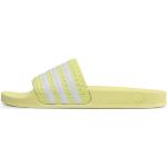 Dámské Kožené pantofle adidas Adilette v žluté barvě sportovní z polyuretanu ve velikosti 37 veganské 