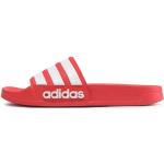 Pánské Nazouváky adidas Adilette v červené barvě ve velikosti 43 na léto 