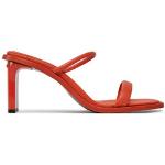 Dámské Designer Nazouváky Calvin Klein v červené barvě ve velikosti 40 ve slevě na léto 