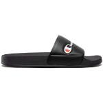 Pánské Kožené pantofle Champion v černé barvě z koženky ve velikosti 45 veganské ve slevě 