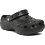 Dámské Pantofle na platformě Crocs v černé barvě ve slevě na léto 