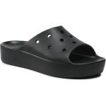 Dámské Pantofle na platformě Crocs v černé barvě na léto 