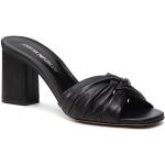 Dámské Kožené pantofle Emporio Armani v černé barvě z kůže ve velikosti 38 ve slevě 
