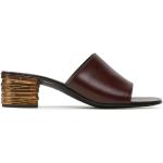 Dámské Designer Kožené pantofle Giuseppe Zanotti v hnědé barvě z kůže ve velikosti 40 ve slevě na léto 