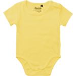 BIO Dětská body Neutral Fashion v žluté barvě ve velikosti 3 měsíce 