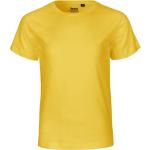 BIO Dětská trička s krátkým rukávem Neutral Fashion v žluté barvě ve velikosti 13/14 let 