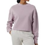 Dámská  Jarní a podzimní móda New Balance Athletics ve fialové barvě v minimalistickém stylu z bavlny ve velikosti L s dlouhým rukávem ve slevě 