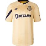 Fotbalové dresy New Balance ve zlaté barvě s krátkým rukávem ve slevě 