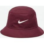 Bucket klobouky Nike Swoosh v bordeaux červené 