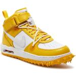 Pánské Kotníkové tenisky Nike Air Force 1 v žluté barvě z kůže 