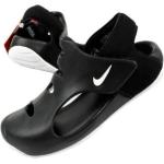 Dětské Sportovní pantofle Nike v černé barvě ve velikosti 17 na léto 