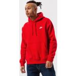 Pánské Rozepínací mikiny s kapucí Nike Sportswear v červené barvě z fleecu ve velikosti XL ve slevě 