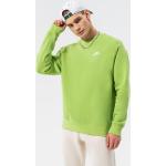 Pánské Sportovní mikiny Nike Sportswear v zelené barvě z fleecu ve velikosti M ve slevě 