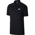 Pánská  Trička s límečkem Nike v černé barvě v ležérním stylu s krátkým rukávem 