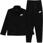 Nike NSW Poly Tracksuit Juniors Black/White 7-8 let