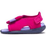 Dívčí Kožené sandály Nike Sunray Adjust v růžové barvě z koženky veganské na léto 
