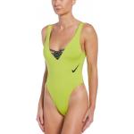 Dámské Jednodílné plavky Nike v zelené barvě ve velikosti 8 ve slevě 