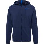 Pánské Bundy s kapucí Nike Flex v námořnicky modré barvě ve velikosti L s dlouhým rukávem 