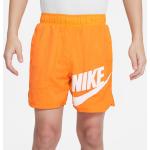 Dětské sportovní kraťasy Chlapecké v oranžové barvě z fleecu ve slevě od značky Nike Sportswear z obchodu DragonSport.cz 