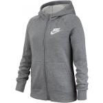 Nike Sportswear Full-Zip Hoodie Junior Girls Carbon Heather 11-12 let