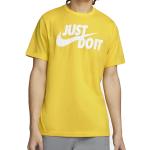 Pánská  Trička s potiskem Nike Sportswear v žluté barvě z bavlny ve velikosti L ve slevě 